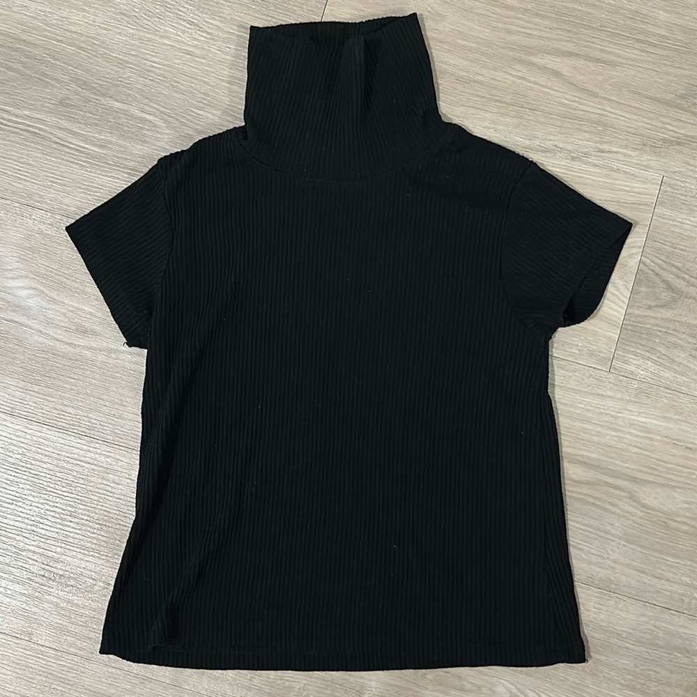 Brandy Melville - Cropped Turtle Neck Black (OS)